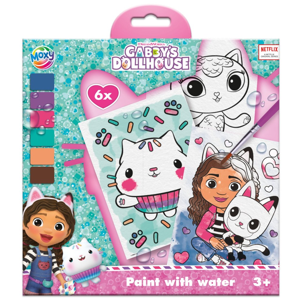Gabby's Dollhouse Cats painting set