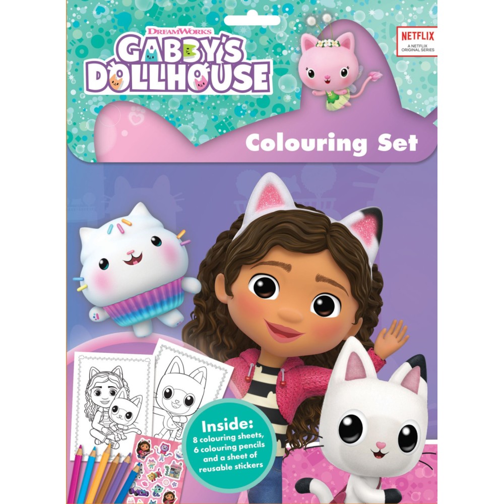Gabby's Dollhouse Cats coloring kit