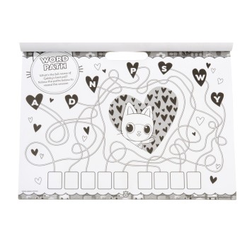 Gabby's Dollhouse Cats coloring and activity set