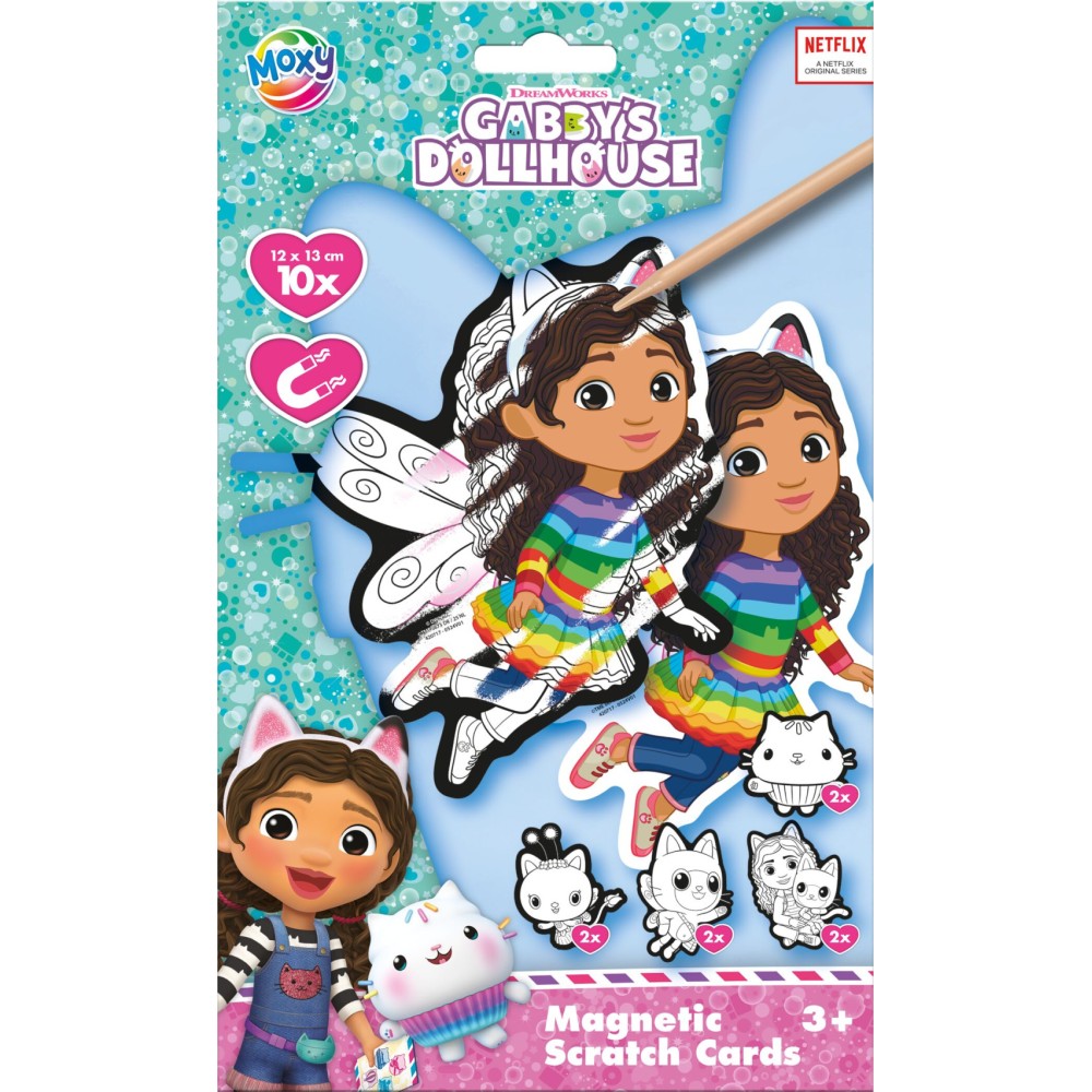Gabby's Dollhouse Fairy scratch scraper set with magnet