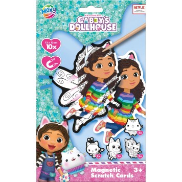 Gabby's Dollhouse Fairy scratch scraper set with magnet