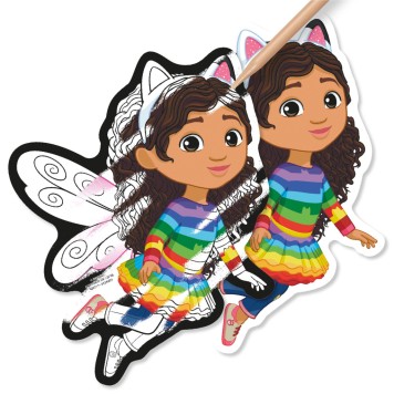 Gabby's Dollhouse Fairy scratch scraper set with magnet