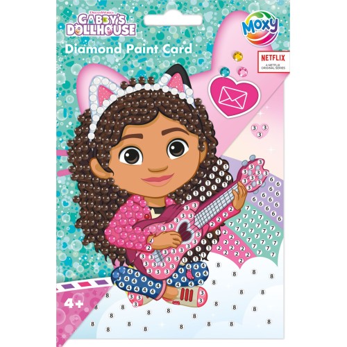 Gabby's Dollhouse Music diamond painting card