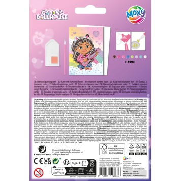 Gabby's Dollhouse Music diamond painting card