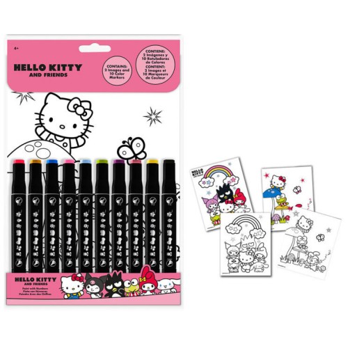 Hello Kitty number coloring book