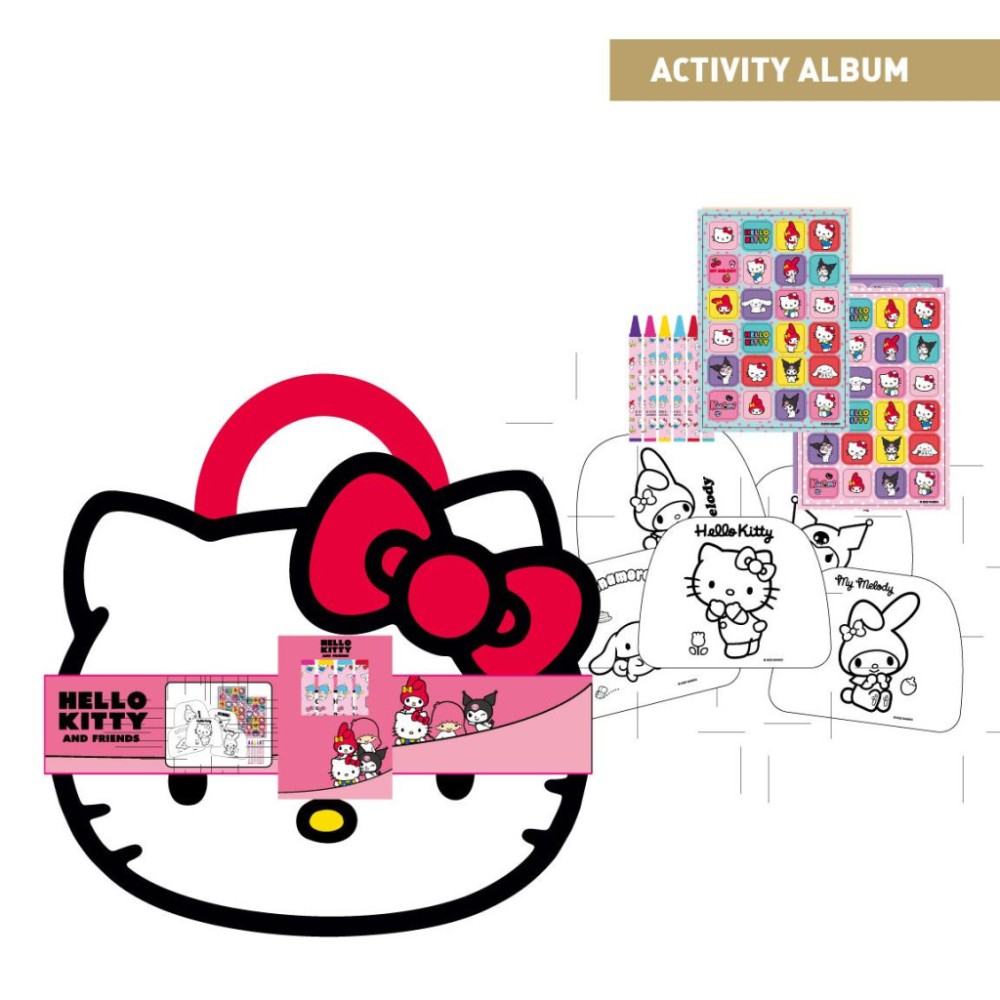 Hello Kitty Friends coloring, activity set
