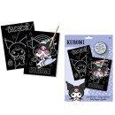 Hello Kitty Kuromi scratch engraving set