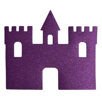 Colour Castle glitter foam shape (12 pieces)