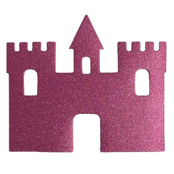 Colour Castle glitter foam shape (12 pieces)