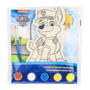 Paw Patrol Chase paintable wooden figure