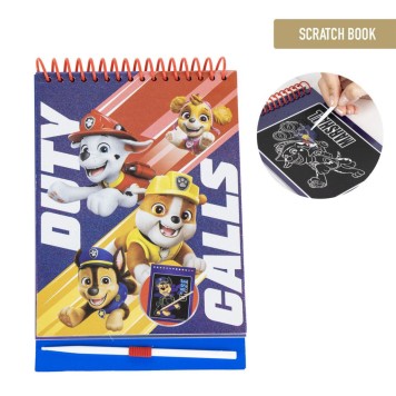 Paw Patrol Duty Calls scratch image scratch and coloring set