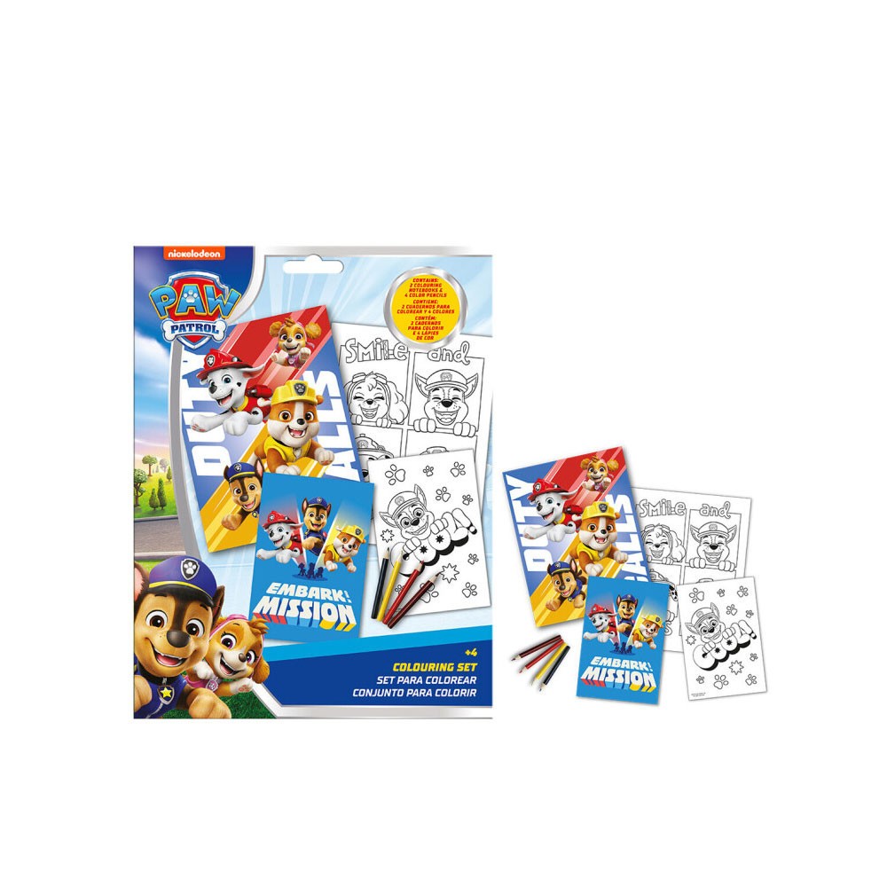 Paw Patrol Duty Calls coloring set