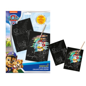 Paw Patrol Happy Thoughts scratch art set