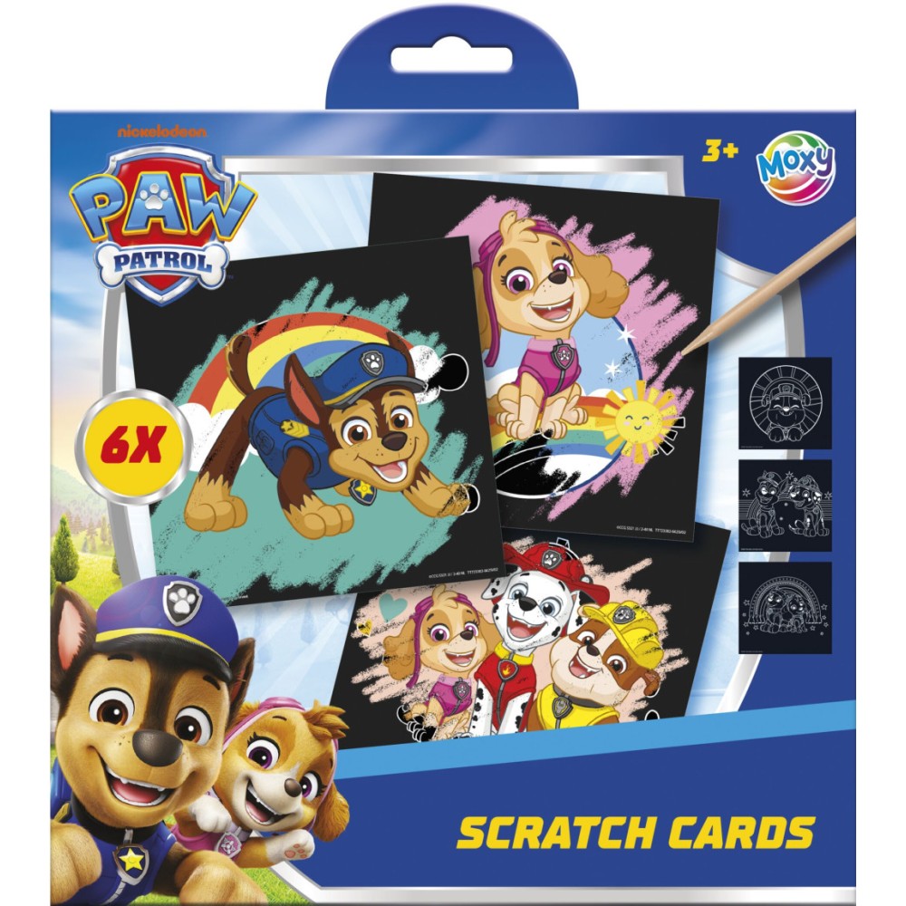 Paw Patrol Team scratch picture scratcher set