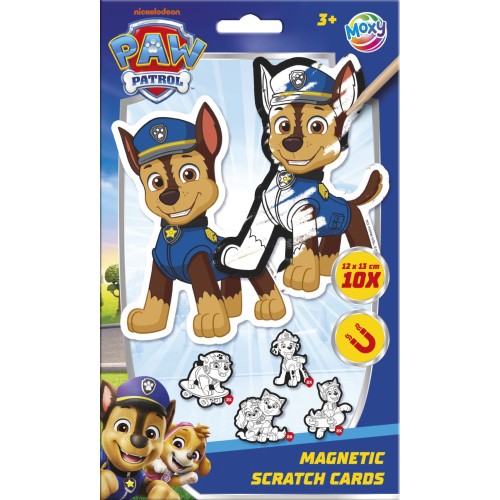 Paw Patrol Team scratch art set with magnet
