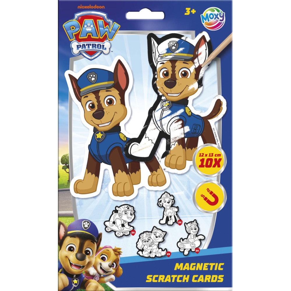Paw Patrol Team scratch art set with magnet