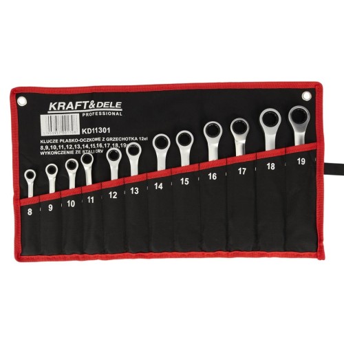 KLUCZE PŁASKO-OCZKOWE 12el. KD11301