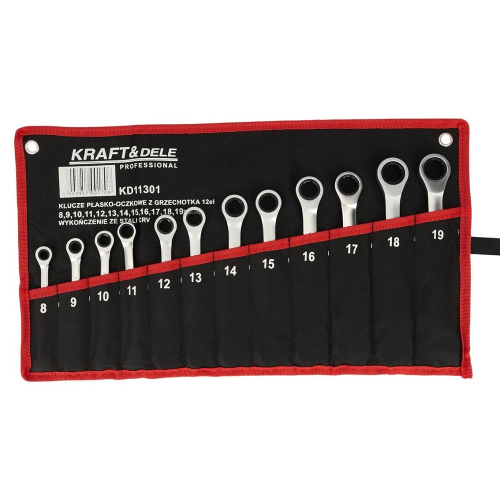 KLUCZE PŁASKO-OCZKOWE 12el. KD11301