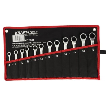 KLUCZE PŁASKO-OCZKOWE 12el. KD11301