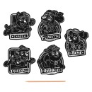Paw Patrol Team scratch sticker engraving set