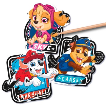 Paw Patrol Team scratch sticker engraving set