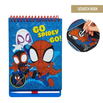 Spiderman Go Spidey scratch picture scratching and coloring set