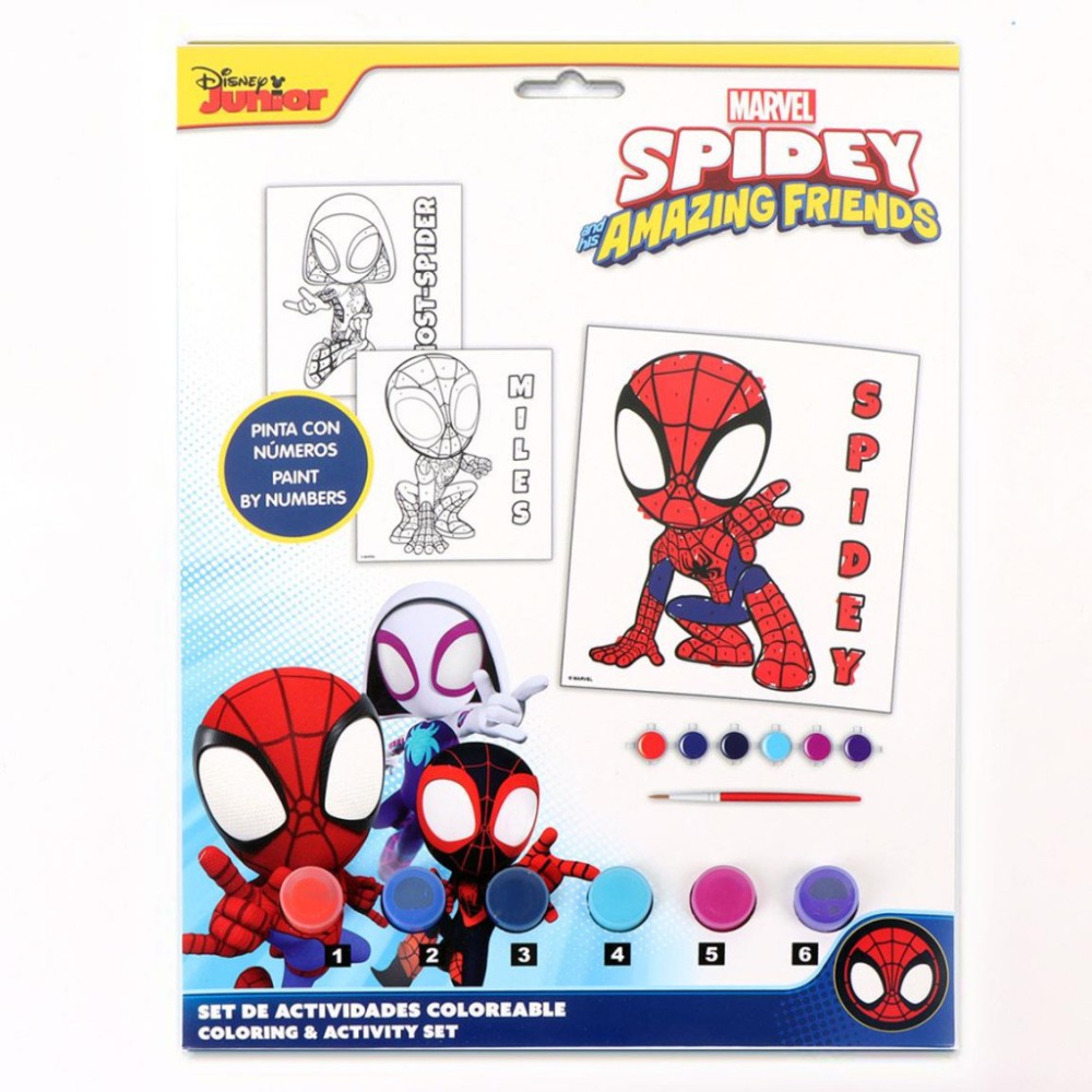 Spiderman Spidey Friends paint by numbers set