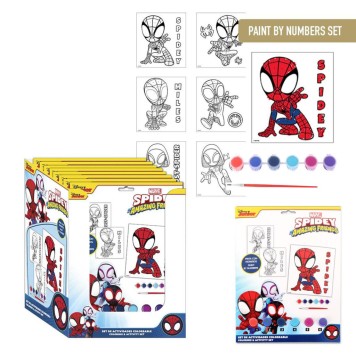 Spiderman Spidey Friends paint by numbers set