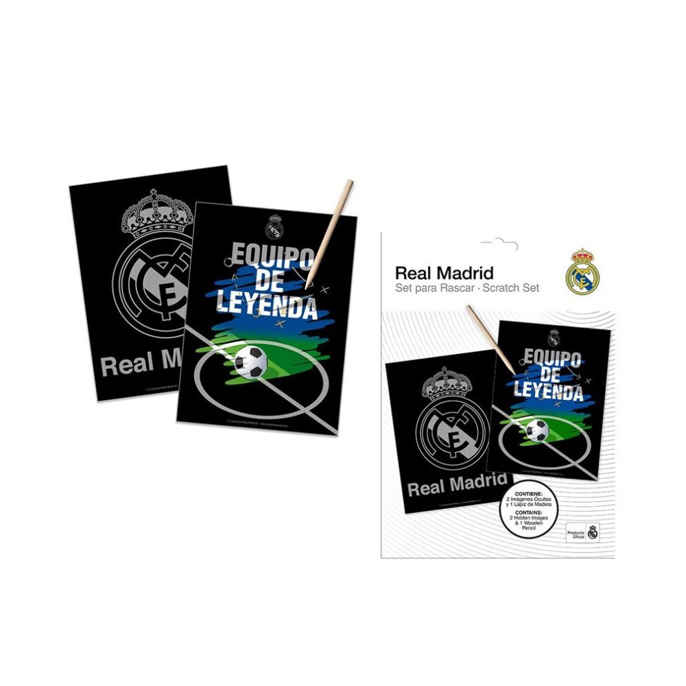 Real Madrid Hala scratch art set