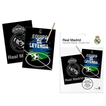 Real Madrid Hala scratch art set