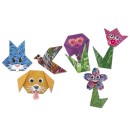 Colour Flowers Animals origami with accessories