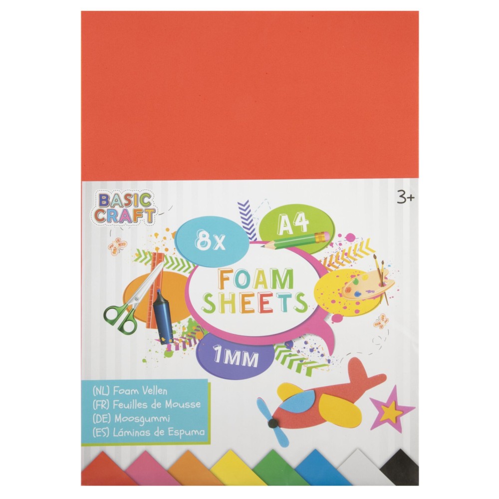 Colour Crafts foam sheets 8 pieces