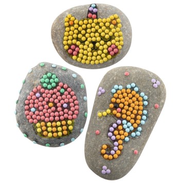 Colour Diamond pebble maker kit with stickers