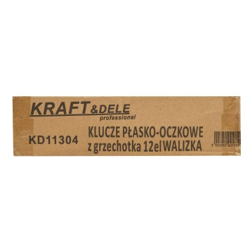 KLUCZE PŁASKO-OCZKOWE  8-19mm 12el.  KD11304