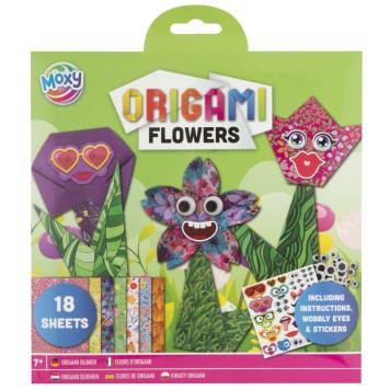 Colour Flowers origami flowers with accessories