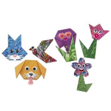 Colour Flowers origami flowers with accessories