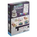 Space Galaxy Colorful Pebble Painting Set with Stickers