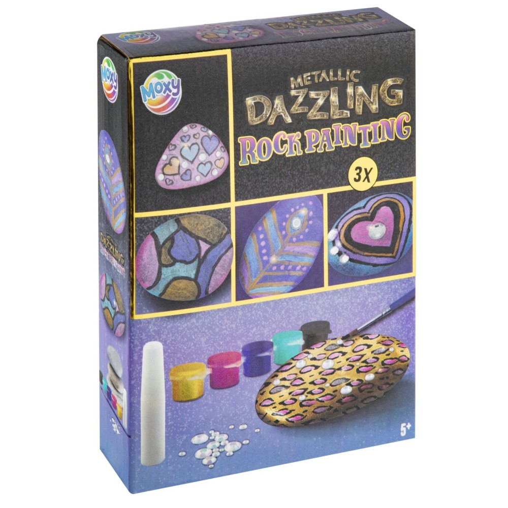 Colour Metallic rock painting set