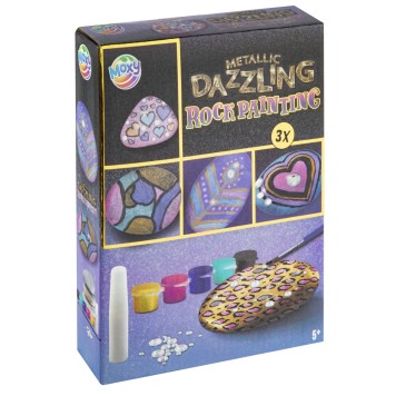 Colour Metallic rock painting set