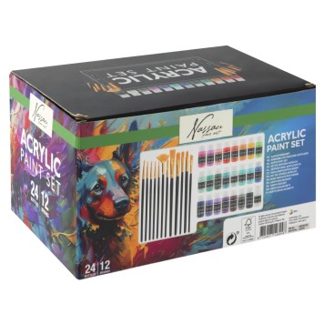 Colour Nassau  acrylic painting set with brush