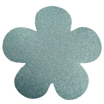 Colour Flower Glitter Foam Shape 12 pcs