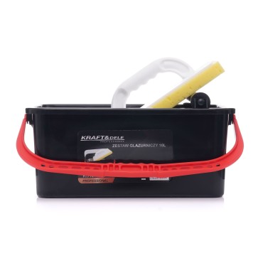 Wiadro glazurnicze 10L zestaw KD10786