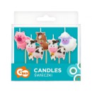 Animals Farm birthday candle, candle set of 5