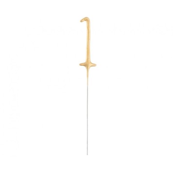 Number Gold Gold Number 1 Sparkler 17 cm