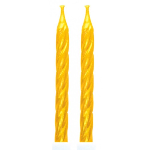 Colour Gold, Gold cake candle, candle set 10 pieces