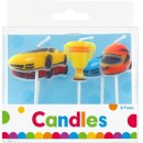Car Racing Racing cake candle, candle set 5 pcs