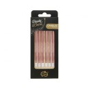 Colour B&C Metallic Rose Gold cake candle, set of 6 candles