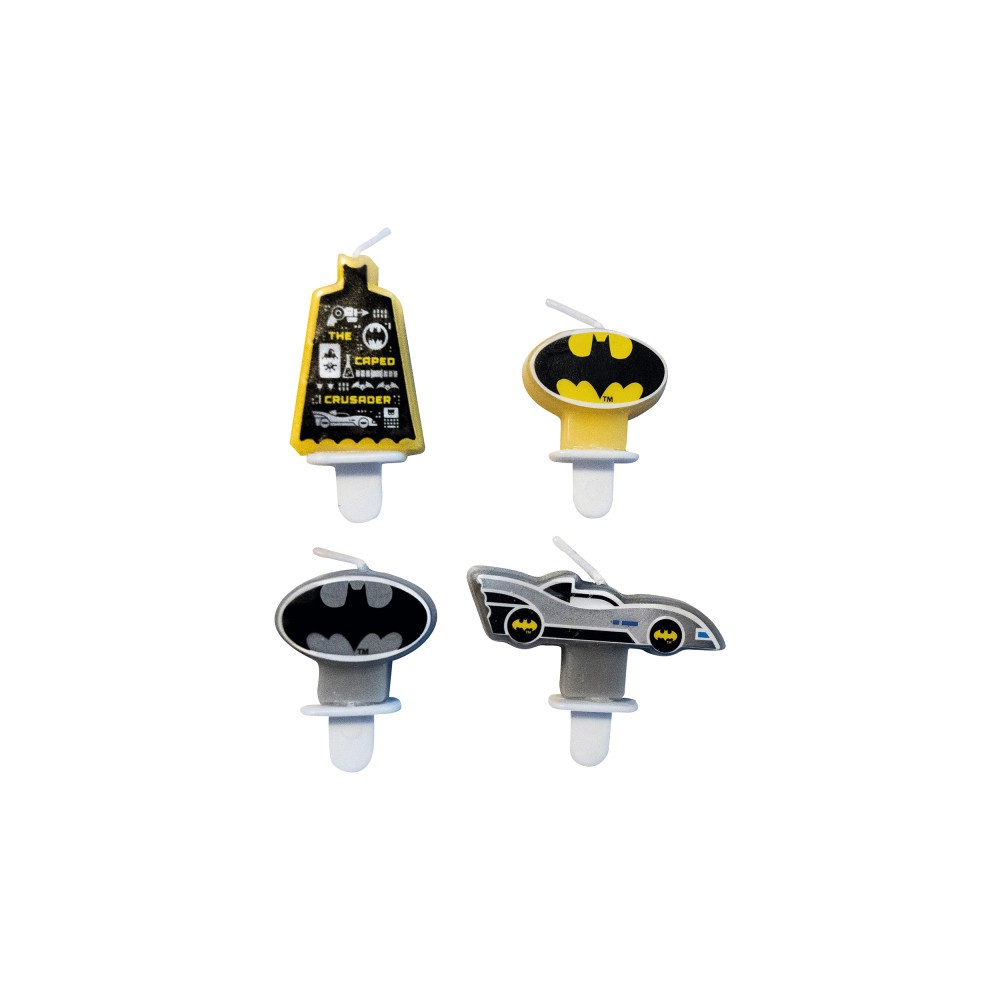 Batman City cake candle set, 4 pieces