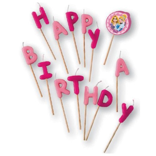 Disney Princess Live Your Story Happy Birthday candle