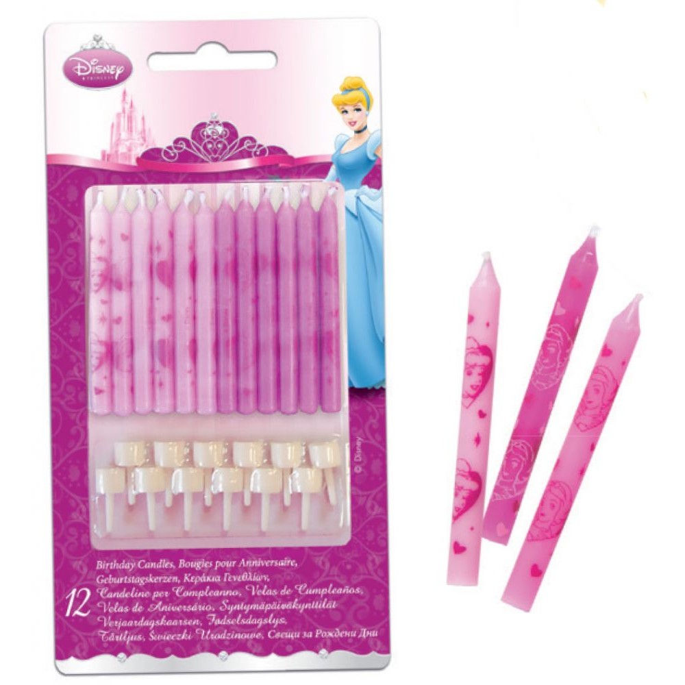 Disney Princess Live Your Story cake candle set of 12 pieces